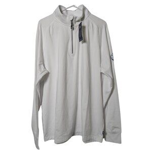 Cutter & Buck Quarter Zip Golf Shirt, White, Size Large, NWT, JARC Florida Logo